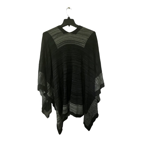 Calvin Klein Womens Shawl Wrap Sweater One Size Knit Grey - Picture 2 of 3